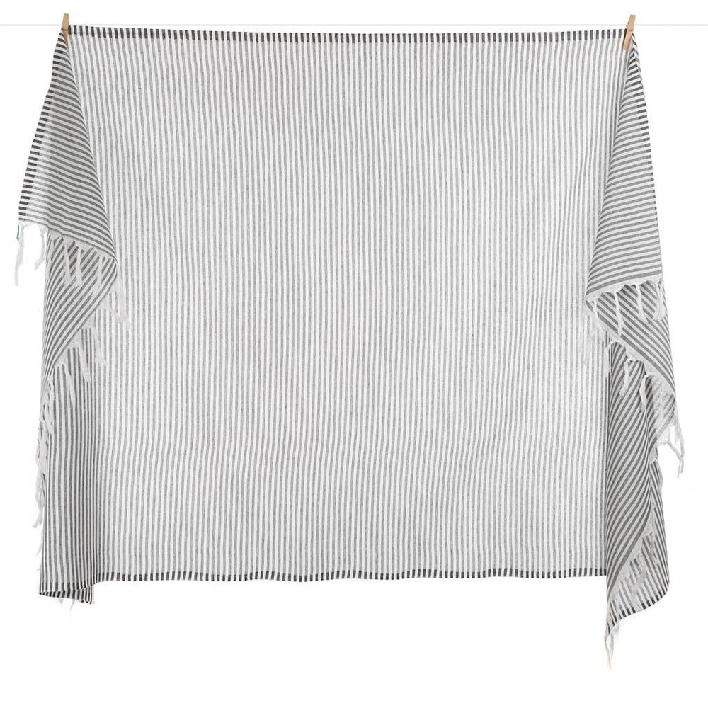 Gray 100% Turkish Cotton Beach Bath Towel - Citizens of the Beach - Picture 4 of 4